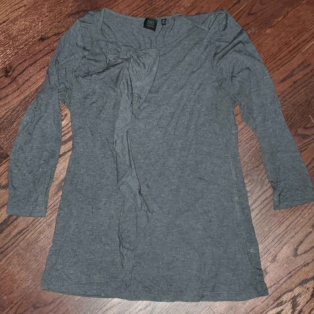 Dark Gray Saks Fifth Avenue Shirt Size M